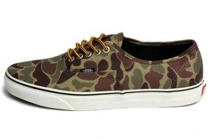 trampki damskie VANS - AUTHENTIC WAXED CANVAS CAMO MARSH