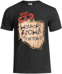 koszulka BIG CYC - WOLNOŚĆ SŁOWA NA KARTONIE