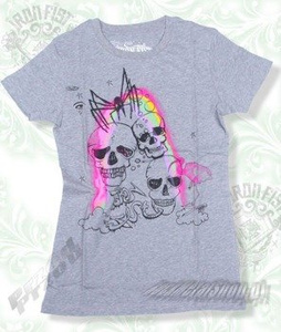 bluzka damska IRON FIST - SPIDER DOODLE (HEATHER GREY)