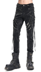 spodnie męskie DEVIL FASHION - BLACK GOTHIC PUNK