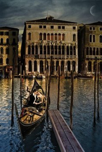 plakat WENECJA -VENICE - ROMANCE