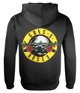 bluza GUNS N' ROSES - CLASSIC LOGO, rozpinana z kapturem