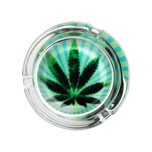 popielniczka szklana TRAWKA 23