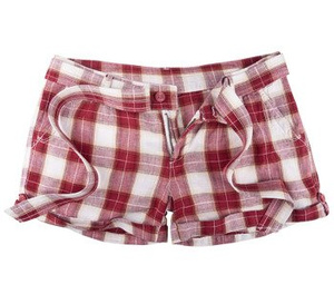 spodenki krótkie damskie LADIES HOT PANTS RED