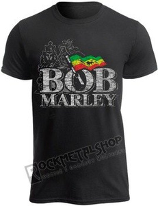 koszulka BOB MARLEY - DISTRESSED LOGO