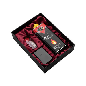 zestaw upominkowy BOX ( zapalniczka benzynowa / benzyna / kamienie / knot )