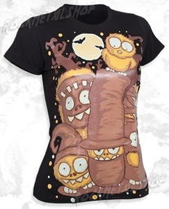 bluzka damska BLACK ICON - HI! WE ARE GHOSTS! (DICON087 BLACK)