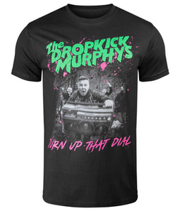 koszulka DROPKICK MURPHYS - TURN UP THAT DIAL COVER grafitowa