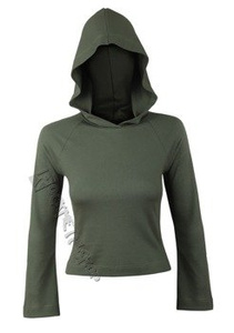bluzka damska KHAKI z kapturem