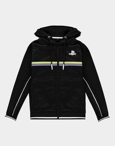 bluza PLAYSTATION - COLOR STRIPE, rozpinana z kapturem
