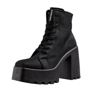 botki damskie na obcasie ALTERCORE czarne (EOSTRE BLACK)