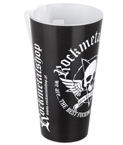 kubek festiwalowy ROCKMETALSHOP, z uchwytem do paska