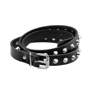 Pasek z ćwiekami Cone Stud 1-rzędowy, skóra naturalna