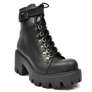 botki damskie ALTERCORE czarne (ENID VEGAN BLACK)