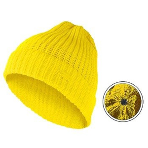 czapka zimowa MASTERDIS - KMA BEANIE BASIC FLIP neon yellow