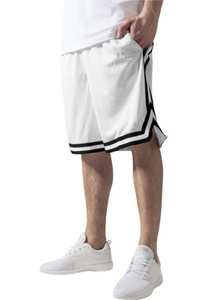 krótkie spodenki STRIPES MESH SHORTS wht/blk/wht