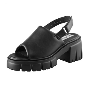 sandały damskie na obcasie ALTERCORE czarne (OPHELIA VEGAN BLACK)