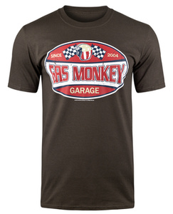 koszulka GAS MONKEY GARAGE - SINCE 2004 LABEL brązowa