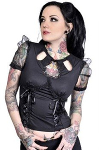 bluzka damska LIVING DEAD SOULS (BLACK)