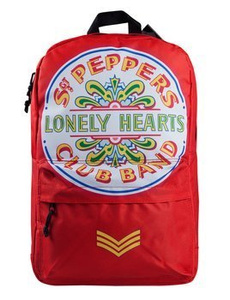 plecak THE BEATLES - LONELY HEARTS RED