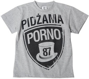 koszulka dla dzieci PIDŻAMA PORNO - 87 grey
