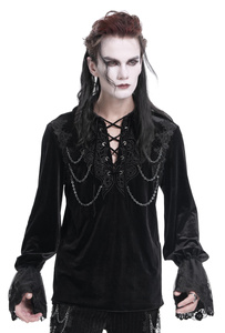 koszula męska DEVIL FASHION - BLACK GOTHIC RETRO