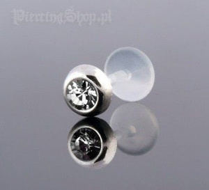 kolczyk do chrząstki TRAGUS LABRET JET CR