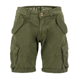 spodnie bojówki krótkie ALPHA INDUSTRIES - COMBAT SHORT DARK OLIVE
