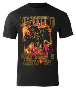 koszulka LED ZEPPELIN - BLACK FLAMES