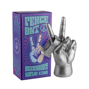 mini stojak na słuchawki PEACE OUT SILVER