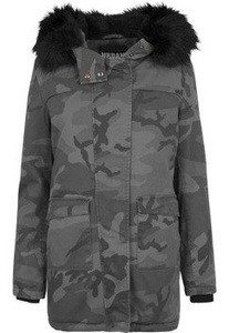 kurtka damska LADIES OVERDYED CAMO PARKA darkcamo