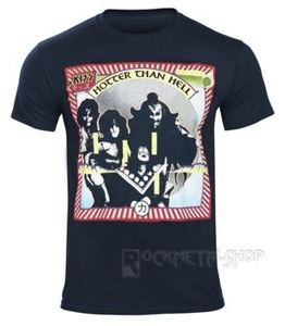 koszulka KISS - HOTTER THAN HELL granatowa