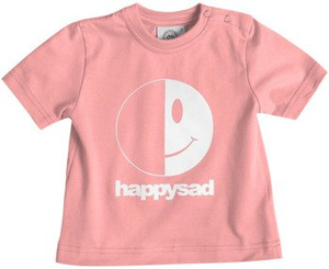 koszulka niemowlęca HAPPYSAD - LOGO (PINK)