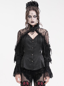 bluzka damska DEVIL FASHION - BLACK GOTHIC VINTAGE