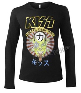 bluzka damska KISS - HOTTER THAN HELL długi rękaw
