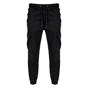 spodnie bojówki ALPHA INDUSTRIES - RIPSTOP JOGGER BLACK